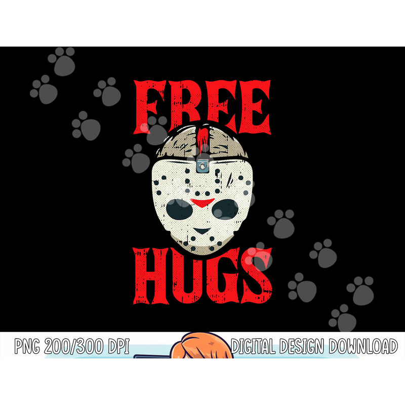 Free Hugs Lazy Halloween Costume Scary Creepy Horror Movie png, sublimation copy.jpg