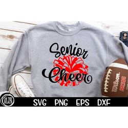 senior cheer svg cheerleader svg friday night football mom cheerleading pom pom svg design football cut files cricut sub