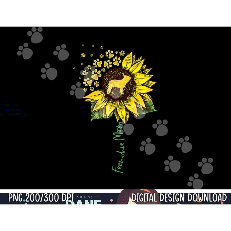 Frenchie Mom Sunflower French Bulldog Lover Gifts Dog Mama png, sublimation copy.jpg