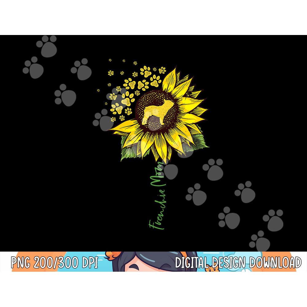 Frenchie Mom Sunflower French Bulldog Lover Gifts Dog Mama png, sublimation copy.jpg