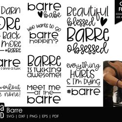 barre svg and cut files for crafters
