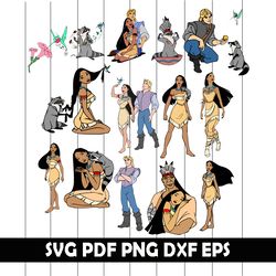 pocahontas clipart, pocahontas svg, pocahontas svg bundle, pocahontas eps, pocahontas png, pocahontas digital art