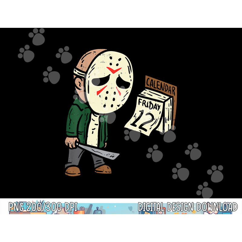 Friday 12th Funny Halloween Horror Movie Humor png,sublimation copy.jpg