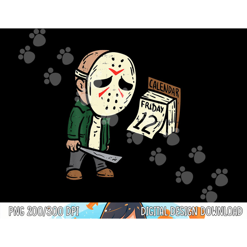 Friday 12th Funny Halloween Horror Movie Humor png,sublimation copy.jpg