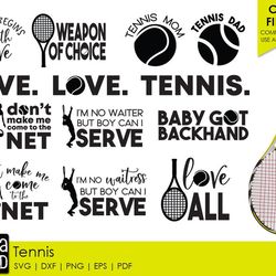 tennis svg and cut files for crafters