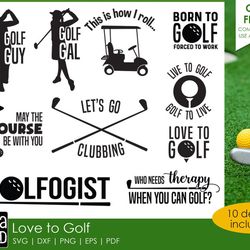 golf svg and cut files for crafters