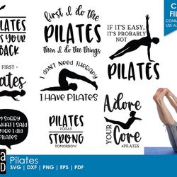 pilates svg and cut files for crafters