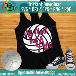all about that ace svg, grunge volleyball svg, volleyball clipart, volleyball, grunge svg, digital download