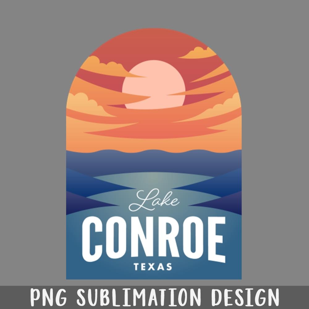 QA06071439-Lake Conroe TX Retro Sunset PNG Download.jpg