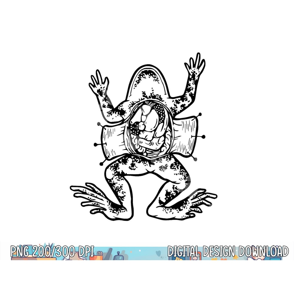 Frog Dissection Herpetologist Biology Teacher Cute Frog png, sublimation copy.jpg