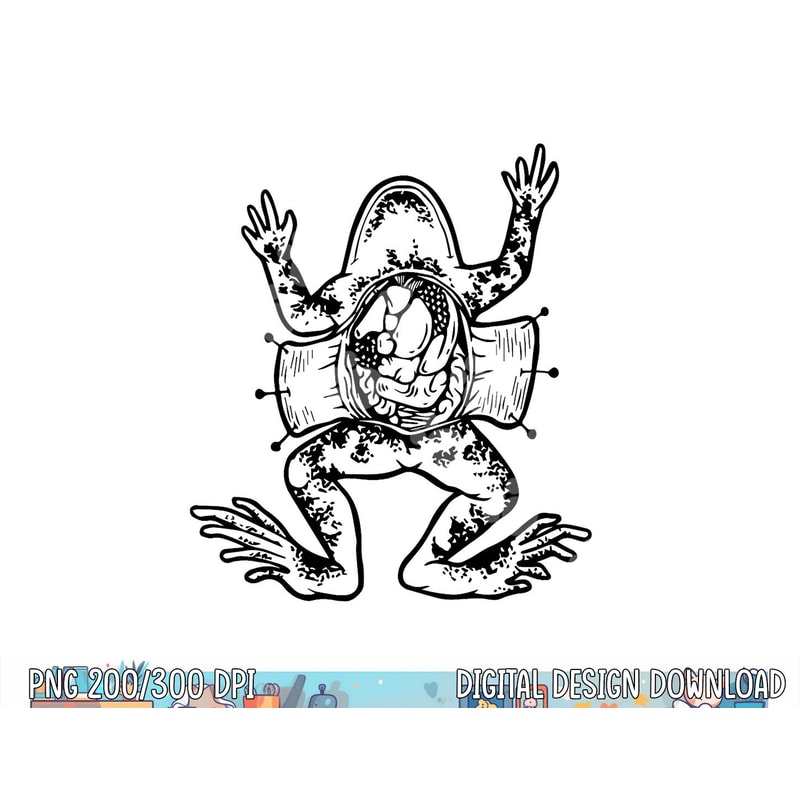 Frog Dissection Herpetologist Biology Teacher Cute Frog png, sublimation copy.jpg