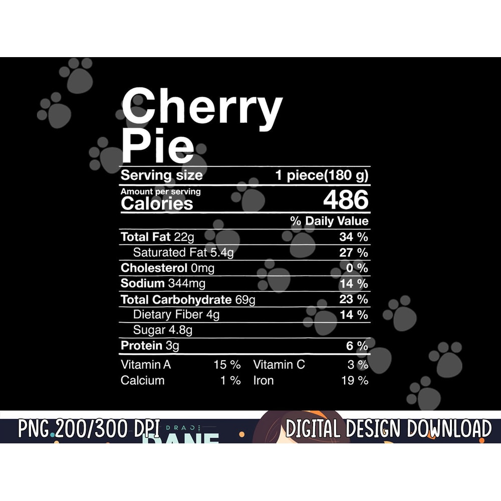 Fun Cherry Pie Nutrition Facts Costume Thanksgiving Gift png, sublimation copy.jpg