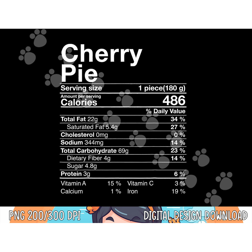 Fun Cherry Pie Nutrition Facts Costume Thanksgiving Gift png, sublimation copy.jpg