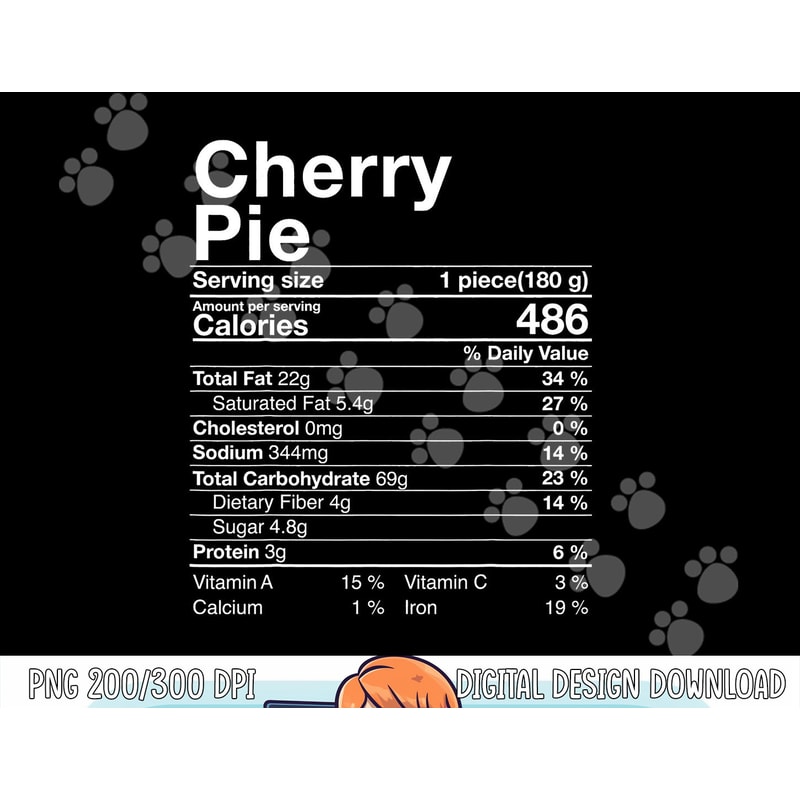 Fun Cherry Pie Nutrition Facts Costume Thanksgiving Gift png, sublimation copy.jpg
