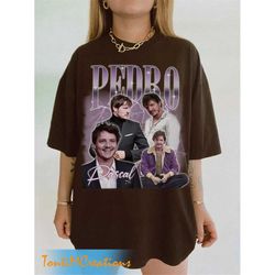 pedro pascal shirt, pedro pascal sweatshirts 90s, pedro pascal hoodies, pedro pascal fan gifts, 90s vintage graphic tees