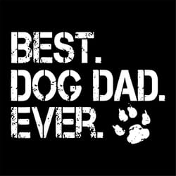 men's mens quote best dog dad ever svg