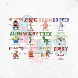 toy story character png, buzz lightyear, woody, andy, infinity, beyond, best vacay magical kingdom, rexx, got a friend p