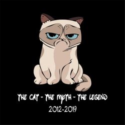 the cat, the myth, the legend, 20122019, cat, cat svg, cat lover, gift for friend, friends gift, png, dxf, eps