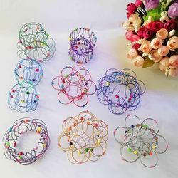Children's Mandala Decompression Toy  Variety Flower Basket Children's Educational Steel Ring  Toys