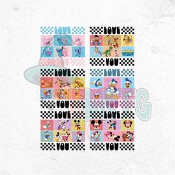 love you png, anti-valentines day png, mickey valentine, funny valentine png, valentines day sublimation digital design