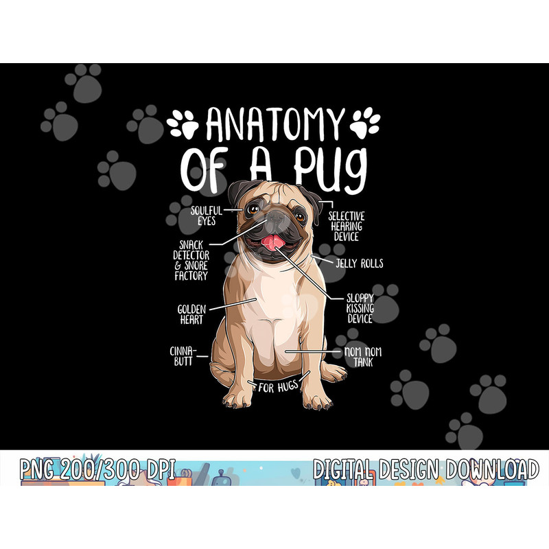 Funny Anatomy Pug Dog Pug Lover  png, sublimation copy.jpg