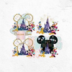 50th years anniversary magical castle glitter design png, 50th years of magic castle anniversary, mouse ears 50th years,