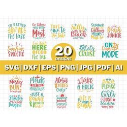 beach svg bundle, summer svg bundle, beach clipart, summer svg, summer cut files for cricut, beach life svg, beach svg,