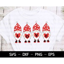 gnome love svg, valentine gnome svg, happy valentine's day svg, svg files for cricut, heart svg, valentines day svg, val