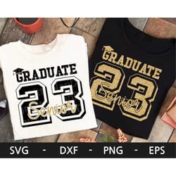graduate twenty 23 svg, senior twenty svg, senior 2023, senior 23, senior shirt svg, graduation cap svg, dxf, png, eps,