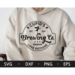 cupid's brewing co svg, valentine shirt, valentine's day, happy valentine's day, xoxo svg, retro svg, dxf, png, eps, svg