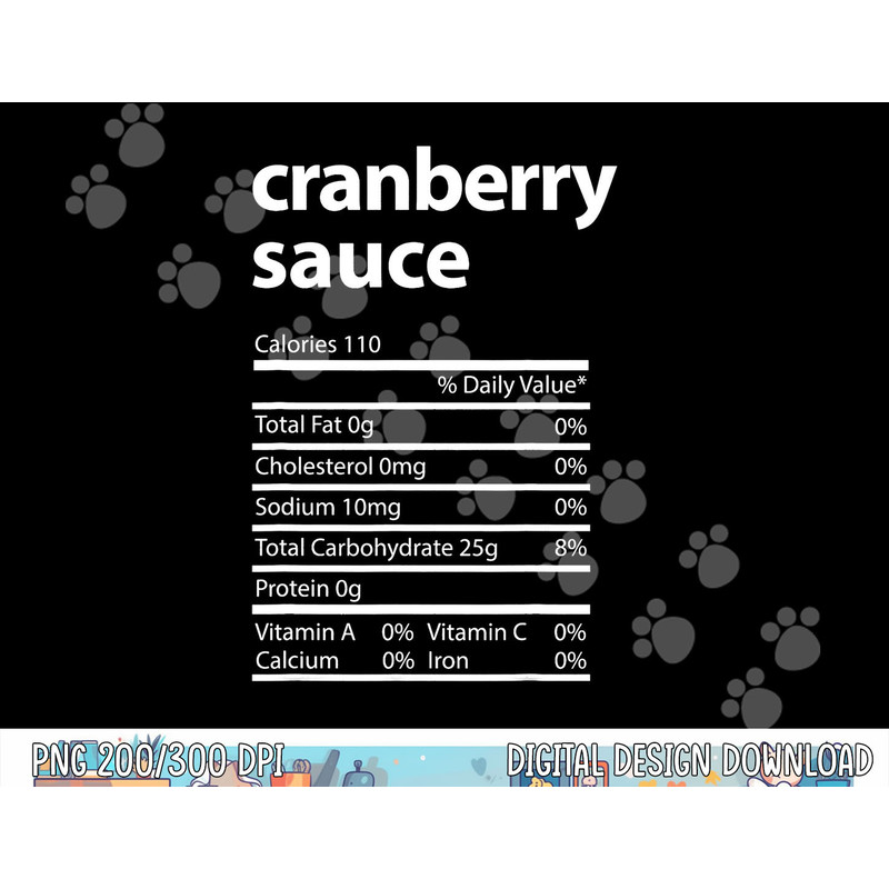 Funny Cranberry Sauce Family Thanksgiving Nutrition Facts png, sublimation copy.jpg