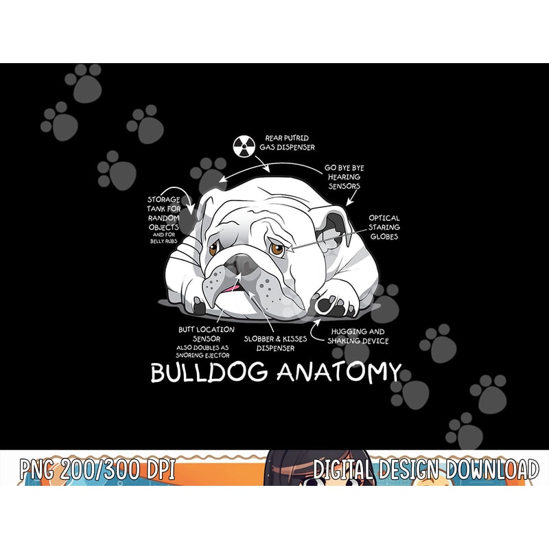 Funny Cute English Bulldog Anatomy Dog Biology Gift png, sublimation copy.jpg