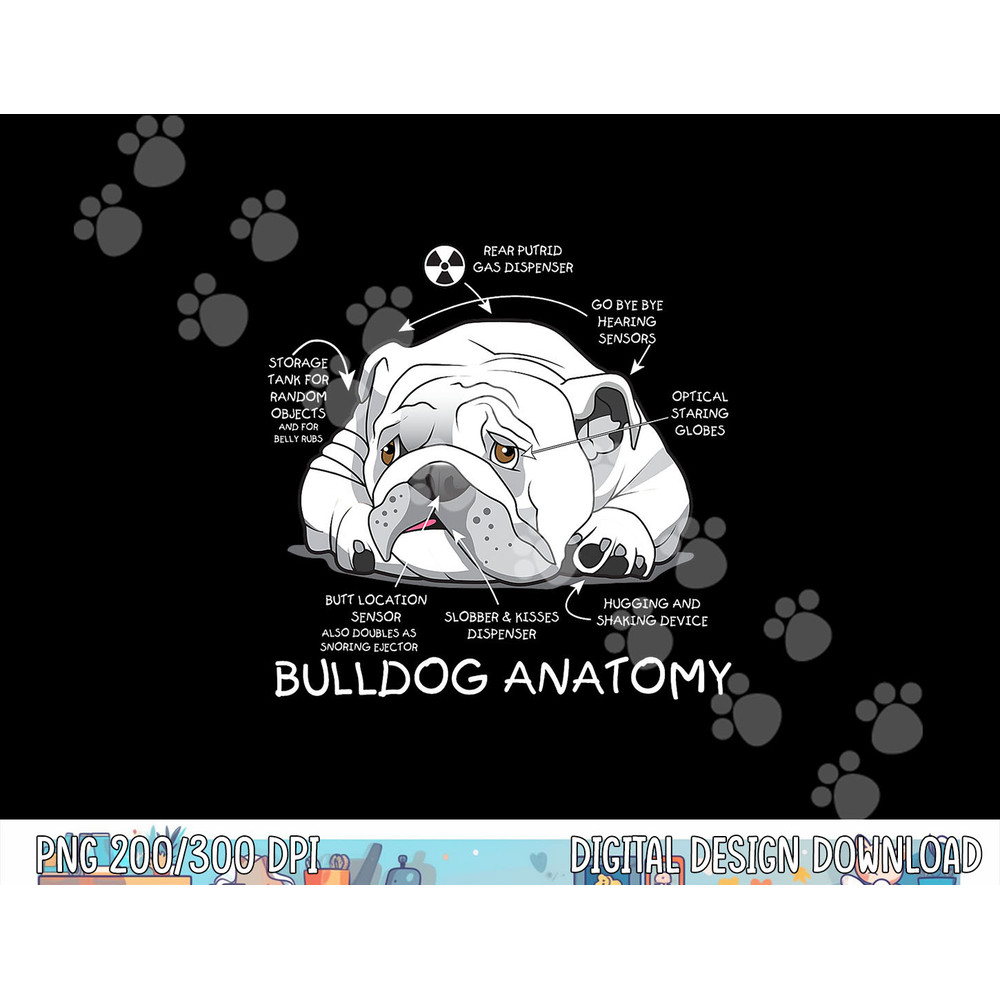 Funny Cute English Bulldog Anatomy Dog Biology Gift  png, sublimation copy.jpg