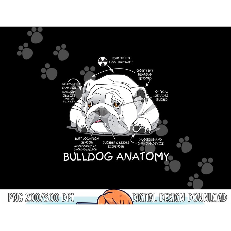 Funny Cute English Bulldog Anatomy Dog Biology Gift png, sublimation copy.jpg