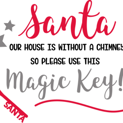 Santa Magic Key Svg, Merry Christmas Svg, Christmas svg, Christmas design, santa logo, Noel Svg, Digital Download