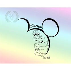 princess svg, princess png, clipart, vinyl cut file, silhouette, printable design file