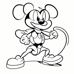 Mickey Mouse coloring book for children 7 years old