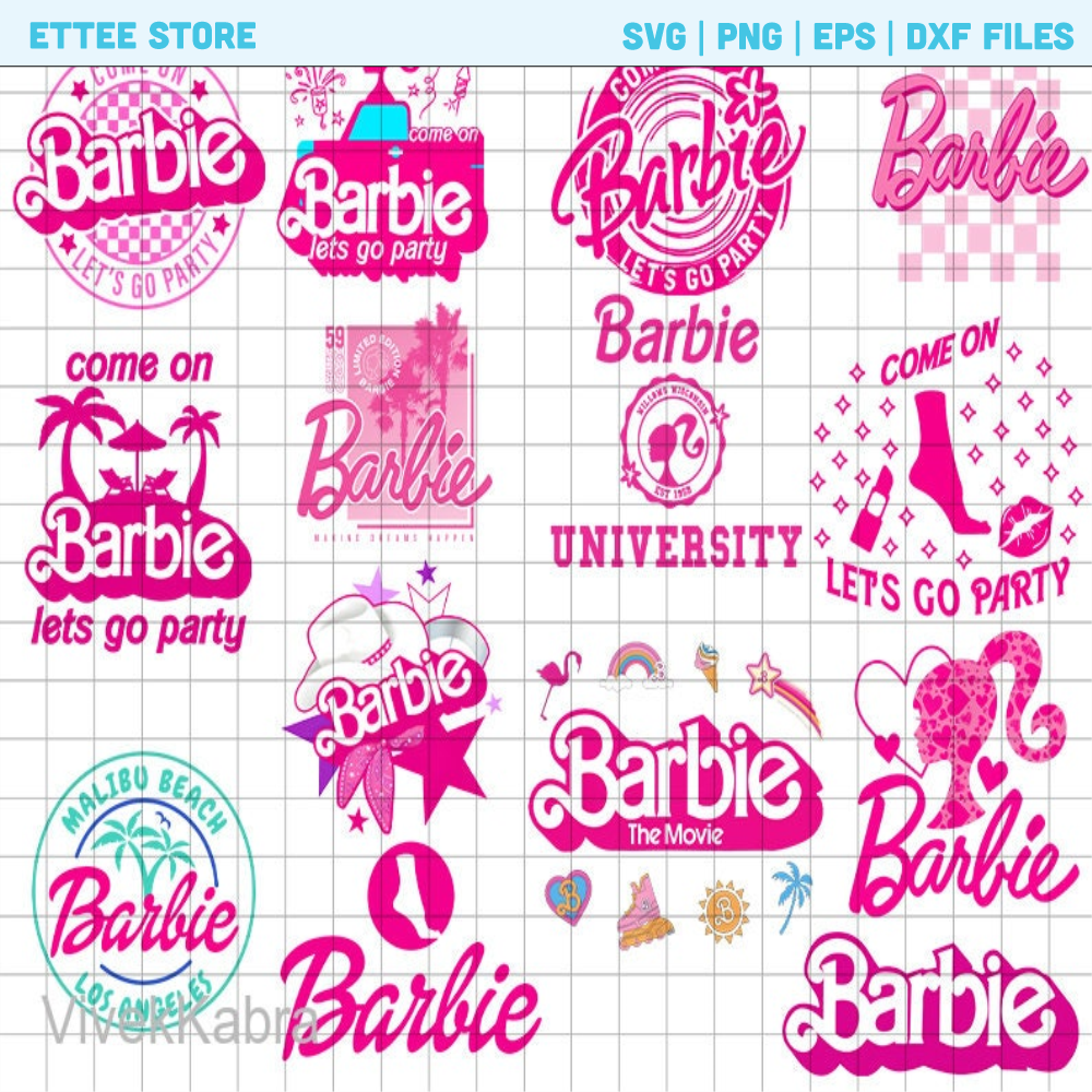 Barbie Png, Barbie doll, Bundle Png Files, Clipart Files, Barbie Icon Bundle, Barbie Oppenheimer, Barbenheimer Png, Pink Png - 1.jpg