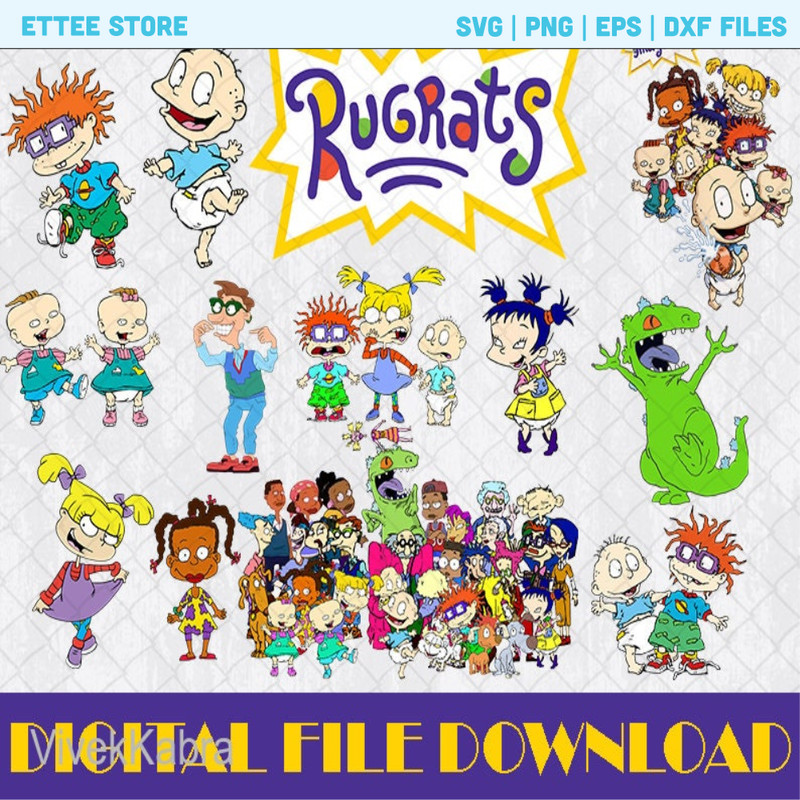 Rugrats png bundle, Rugrats PNG, Rugrats Clipart, Rugrats digital files, Instant Download, png for cricut - 1.jpg