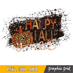 Happy Fall Yall Png - Gold Leopard Pumpkin Png - Fall Sublimation - Halloween Leopard Pumpkin Clipart Sublimation Png