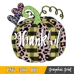buffalo plaid & leopard pumpkin - png file - sublimation - instant digital download