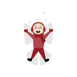 snow angel svg, merry christmas svg, christmas svg, christmas design, santa logo, noel svg, digital download