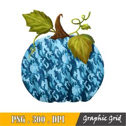 Leopard Blue Pumpkin Png, Fall Png, Sublimation Ready To Print, Thanksgiving Clipart, Fall Clipart, Autumn Clipart, Subl