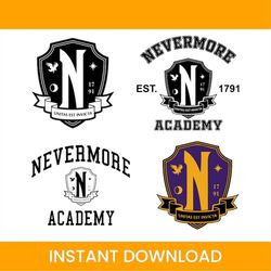 nevermore academy svg, nevermore, wednesday addams svg, wednesday addams clipart, adams family clipart, wednesday png, w