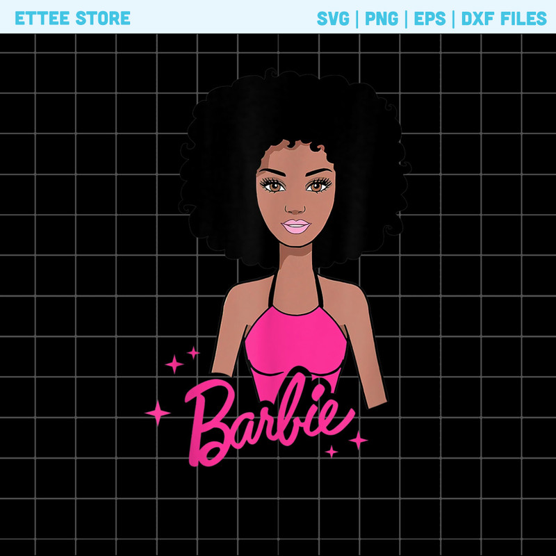 Black Girl Barbie Svg, Barbie Movie Svg.jpg