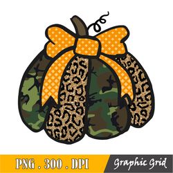 Camo Leopard Glitter Pumpkin Png, Thanksgiving Png, Sublimation Designs Downloads, Png Files For Sublimation