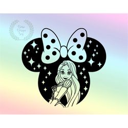 tangledd svg, princess rapunzell svg, princess mouse head designs, family trip svg, cut fle, clipart, instant download