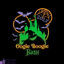 disney halloween 2023 svg oogie boogie bash svg design file