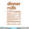 Funny Dinner Rolls Family Thanksgiving Nutrition Facts Food png, sublimation copy.jpg