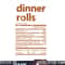 Funny Dinner Rolls Family Thanksgiving Nutrition Facts Food png, sublimation copy.jpg